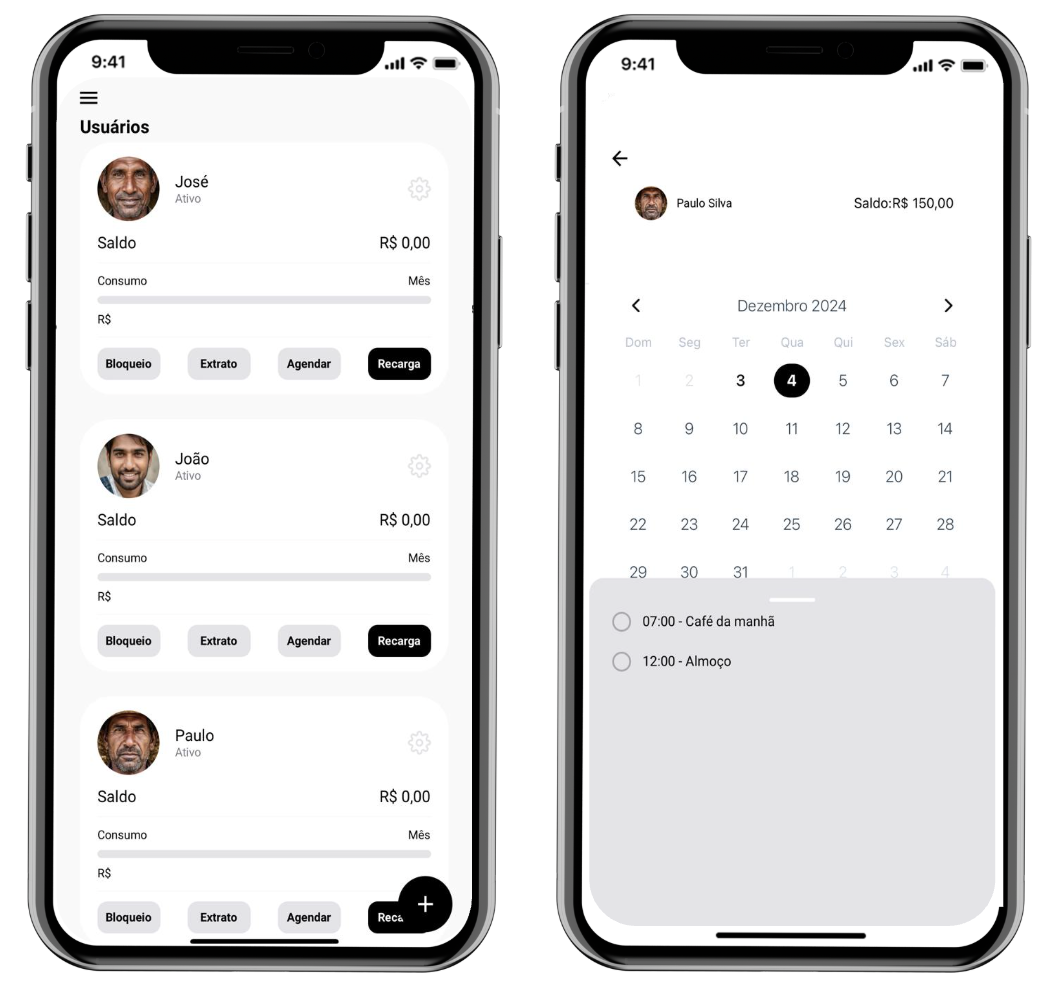 Interface do aplicativo MenuPass mostrando gestão de pedidos e cardápios digitais